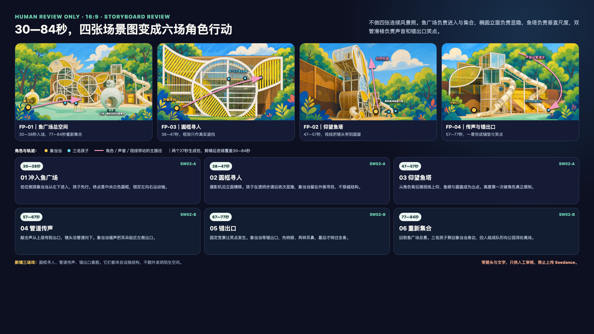 四景角色调度与运镜板